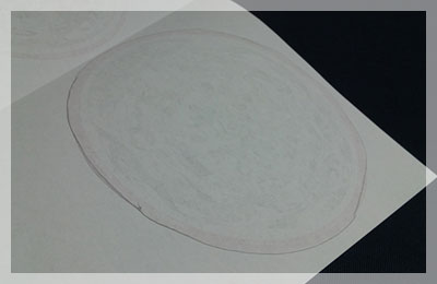 糊付けの目安の線｜古星図の星座早見盤の作り方