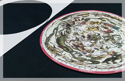 星座絵円盤の完成｜古星図の星座早見盤の作り方