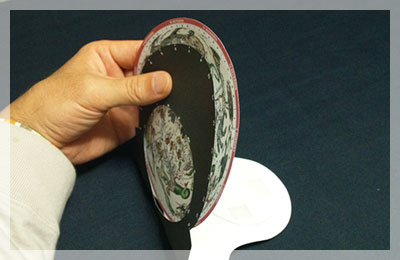 星座絵円盤を早見盤本体へ｜古星図の星座早見盤の作り方