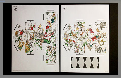 画用紙に印刷しました｜「天球儀」の作り方
